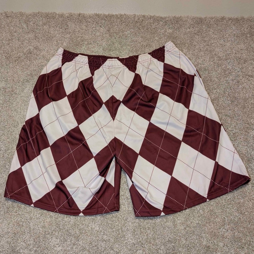 Loudmouth Sport Mens Argyle Texas A&M Aggies Golf Shorts Size 2XL